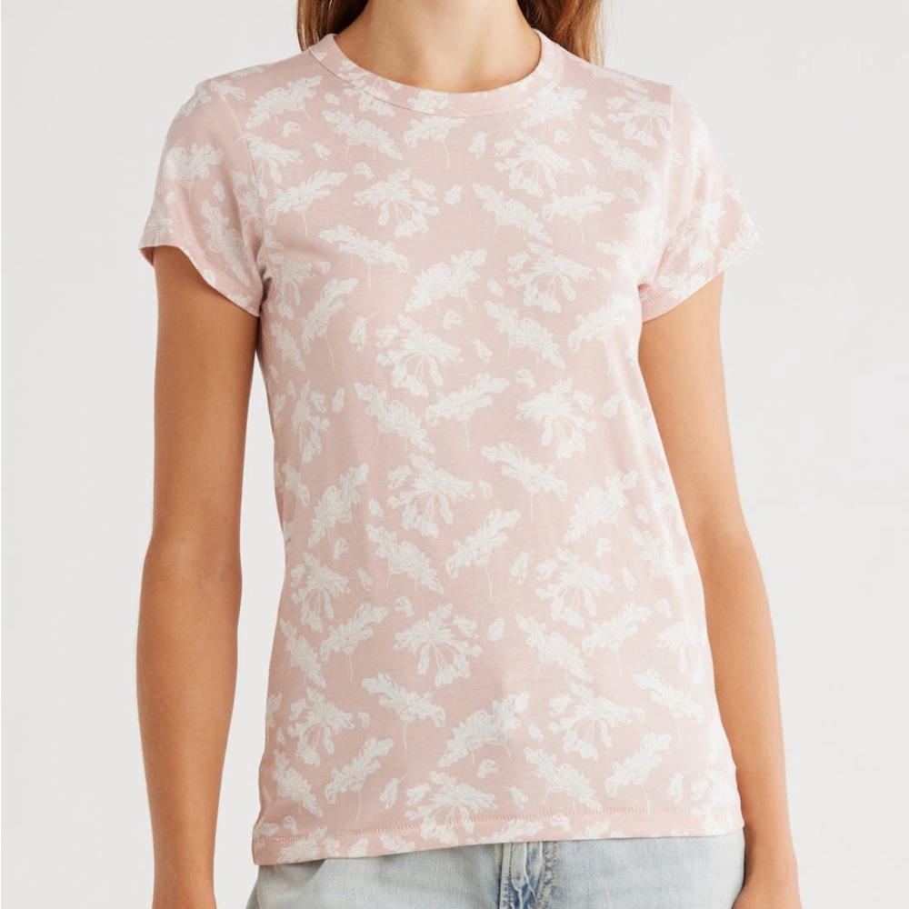 rag & bone Summer Leaf Crewneck Floral Tee NWT